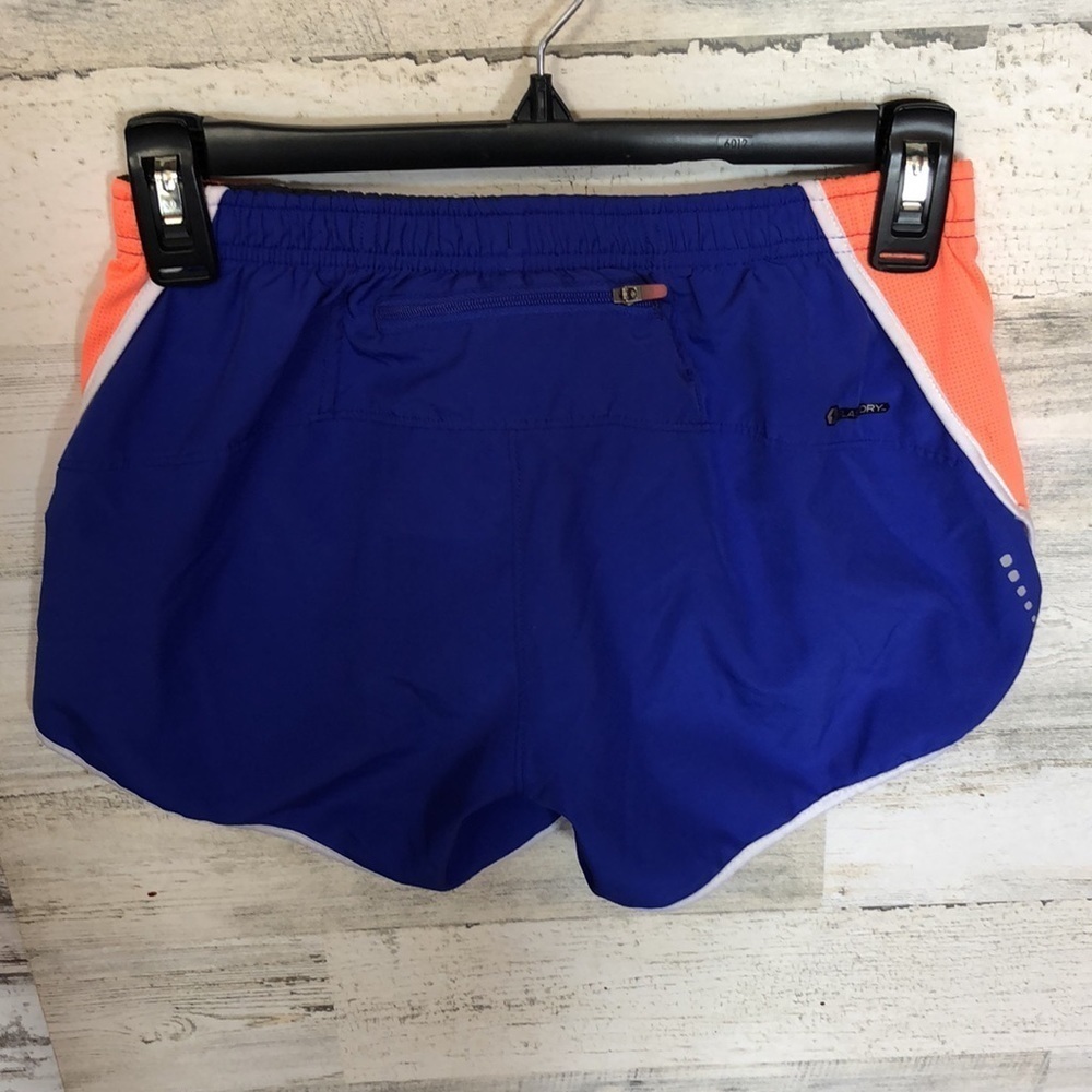 The North Face athletic shorts running shorts orange and blue in color size XS - Picture 4 of 7